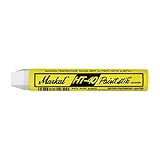 Markal 81610 HT-40 Paintstik Solid Paint Red Hot Surface Marker (350 F - 1700 F), White (Pack of 12)