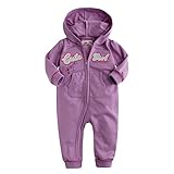 [Vaenait Baby]100%綿ベビー服ロンパースつなぎ肌着カバーオールフード付きLovely girl Purple12-18