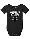 Dont Drop Me私の叔母はA Lawyer Funnyボディスーツベビーロンパース カラー: ブラック