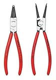 Knipex Tools 9K 00 80 18 US Circlip Snap-Ring Pliers Set (2 Piece) [並行輸入品]