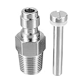 ILS - 8mm Paintball pieceP Fill Nipple Stainless Steel Air Tank One Way Foster Fitting