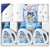 『洗剤ギフトセット 出産内祝 引越 ご挨拶 内祝 お返し 結婚内祝などに人気の商品』　　つかいたい贈りたい　今治タオル＆アタックジェルセット