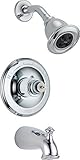 Delta T14478-H2OLHP Leland Monitor 14 Series Bathtub & Shower Trim without Handle, Chrome [並行輸入品]