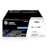 HP 508A | CF361A CF362A CF363A | 3個のトナーカートリッジ | シアン/マゼンタ/イエローの3色 (モデル： CF360AM)
