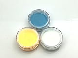 夜光パウダー 夜光粉末 3色アソート 青×黄×水色 2g(2.05g~2.1g)*3 蓄光 顔料 レジン 封入 グローネイル