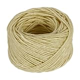 PATIKIL 98フィート 蜜蝋キャンドル芯 80mm キャンドル芯 キャンドル作り用 天然蜜蝋でしっかりとコーティングされた芯 ライトベージュ2mm