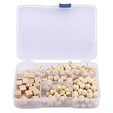 180pcs 木製 プッシュピン サムピン装飾用 DIYツール 10mm