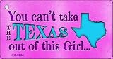Smart Blonde KC-9834 Texas Girl Novelty44; Metal44; Key Chain