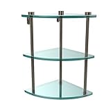 Allied Brass NS-6-BKM 22' Triple Glass Shelf with TB Antique Pewter [並行輸入品]