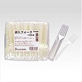 サンナップ:商い用　袋入フォーク 100本 SF-100G 63663