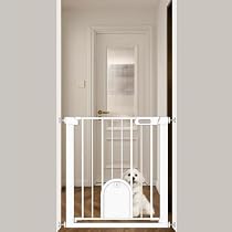 Amazon.co.jp: Fairy Baby ベビーゲート ペットドア付き 取付幅75-82CM 