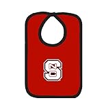 NCAA North Carolina State Wolfpack幼児ニットよだれかけ、ワンサイズ、レッド/ブラック