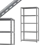 力量-1 幅87.5×奥行45×高さ180cm 5段 グレー 150㎏/段