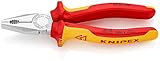 クニペックス (KNIPEX) ペンチ KNIPEX 0306-180TBK 絶縁ペンチ 1000Ｖ 落下防止 (BK) 0306-180TBK