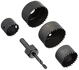 IVY Classic 27006 5-Piece Carbon-Steel Hole Saw Set, Wood/Plastic Cutting, Carded [並行輸入品]
