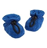 北欧デンマーク MELTON(メルトン) 高級 コーデュロイ【綿100%】 ブーティー マリンブルー3か月 - 6か月 16-17