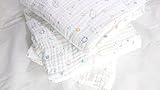 B.H. Select 【 6重 ガーゼ 】 ベビー バスタオル ガーゼケット 105cm×105cm （ハンドタオルセット） ふんわり やさしく 心地よい 赤ちゃん 乳児 幼児 (ブルー／オレンジ)