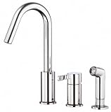 Danze D409030 Amalfi Single Handle Kitchen Faucet with Side Spray, Chrome [並行輸入品]