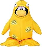Disney Club Penguin 6.5 Inch Series 4 Plush Figure 12th Fish Costume (Includes Coin with Code!) [並行輸