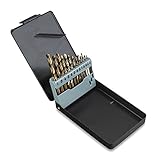 Neiko 10178A Cobalt-coated Steel Drill Bit Set | 1/16-inch - 1/2-inch | 13-Piece Set by Neiko