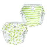 西松屋 2枚組おむつカバー（りんご柄/グリーン）【80cm・90cm・95cm】 新生児 ベビー ベビーサイズ 女の子 男の子 80