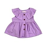 PER　ベビー服 ベビー　ワンピース　キッズ　ドレス　子供服　前開き　可愛い　女児　女の子　ガールズ　出産祝い　ギフト (XL)