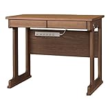 小島工芸 日本製 組立不要 健康仕様のFフォースター コンセント付き 幅90cm 天然木の本格派デスク デスク90ヘンリー [高さ74cm 奥行60cm] 1290660