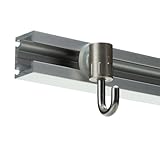 タキヤ コレダーライン C-5Aセット 2m シルバー 荷重30kg対応 壁付け用フック付き (ストップ含む)