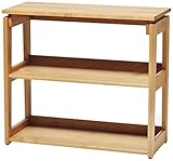 大和屋 つなご 80シェルフ オイル塗装仕上げ感を感じられるシンプルなシェルフ