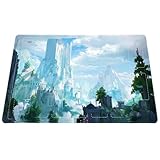 Namioka カードゲームマット プレイマット カードゲーム プレイマット 60X35cm 折り目なし 競技やカジュアルに最適 - トーナメント対応のゲームマット (ホワイトキャッスル, 60*35*0.2cm)