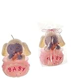 DDI 1765891 Baby Lamb Sitting In AバッグCandle – ピンクケースof 24