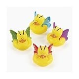 12 Butterfly Rubber Ducks [並行輸入品]