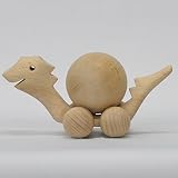 ころころジラ (大きな恐竜) 天然木使用 木の転がるおもちゃ ころころ工房