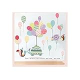 ロマンチックなカラフルな風船子供の部屋のステッカーの壁のステッカーかわいい漫画動物の幼稚園の教室のレイアウトのステッカー