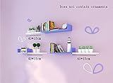ALUP- PU木製の壁の棚/フローティングシェルフ/プラントスタンド、居間壁掛けテレビの背景装飾フレームをコーティングする ( 色 : #1 )