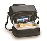 Picnic Plus Columbus Lunch Tote Black/Grey 10 X 7 X 8 - Picnic Plus PSM-238BG by Picnic Plus [並行輸入品]