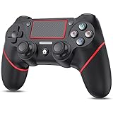 PS4用 コントローラー ワイヤレス 600mAh大容量 二重振動 連射機能 ジャイロセンサー機能 イヤホンジャック タッチパッドやビルトイ