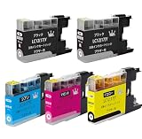【UNIQUE-INK】LC12（17）ブラザー 互換インクカートリッジLC12(17)-4CL【(5PK)-2BK-1C-1M-1Y】 DCP-J940N DCP-J925N MFC-J710D MFC-J6710CDW DCP-J525N MFC-J705D MFC-J825N MFC-J955DN DCP-J540N MFC-J840N MFC-J860DN