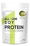 NATURALMODE ソイプロテイン 1kg 人工甘味料不使用 大豆プロテイン オールインワン (1kg, 抹茶風味)