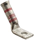 Panduit LCAF8-10H-L Flex Conductor Lug, One Hole, Standard Barrel With Window, Flared NEBS, 45 Degre