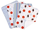 Trend Lab Little MVP Burp Cloth Set, 4-Count by Trend Lab [並行輸入品]