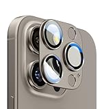 Apapeya カメラレンズカバー iPhone 16 Pro/16 Pro Max 用カメラフィルム アルミ合金製 レンズ保護 一体型 アイフォン16プロ / 16プロマックス対応 カメラ保護カバー 耐衝撃 高透過率ガラス スクラッチ防止・露出オーバー防止・ケースに干涉なし（1枚） 2024チタニウム