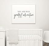 You Are Our Greatest Adventure /子供部屋装飾/ユニセックス保育園アート/素朴な保育園装飾/タイプライターアートワーク/女の子保育園アート/男の子保育園アート/ベビーシャ