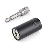 2ピース/セット多目的ラチェットユニバーサルソケット7-19ミリメートルパワードリルアダプター車の家庭用ハンドツール修理キット