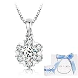 スワロフスキー ジルコニア採用 925純銀製 ネックレス (ベネチアン)