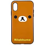 グルマンディーズ リラックマ iPhoneXR(6.1インチ)対応IIIIfitケース フェイス grc-202a ブラウン
