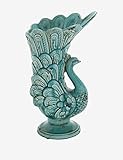 Deco 79 Ceramic Peacock Vase, 9 by 16-Inch [並行輸入品]
