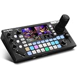 【All-in-One】FoMaKo 4K ビデオミキサースイッチャー ライブプロダクションスイッチャー4K60FPS入力 1080P60出力 USBビデオ録画 FHD 5.5インチ LCDスクリーン IP Visca 4Dジョイスティック PTZコントローラー|KC800