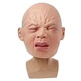 bettalハロウィンマスク仮面舞踏会コスチュームパーティー用Cryingベビー