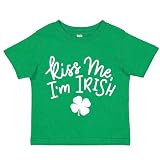 Kiss Me I'm Irish St. Patrick's Day 半袖Tシャツ(ベビー、幼児、子供サイズ), グリーン, 24 Months